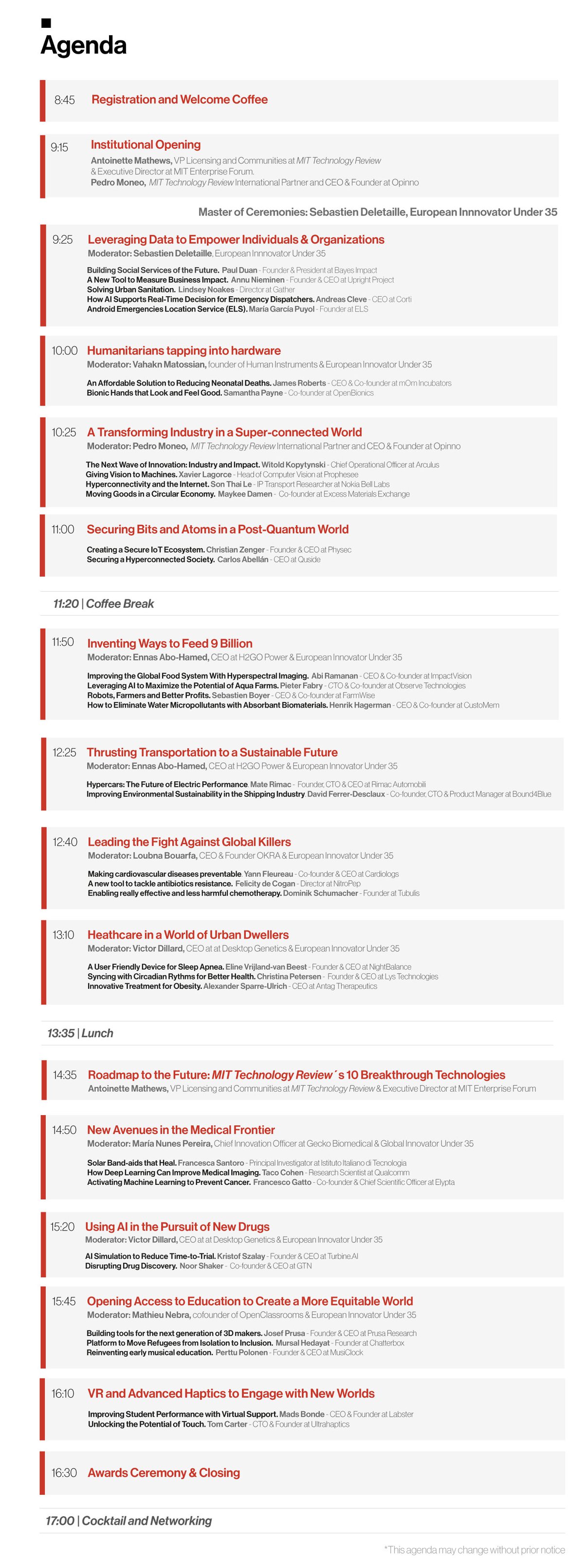 Agenda
